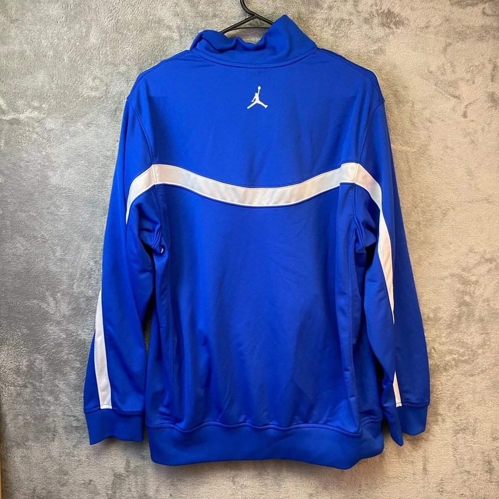 Jordan Mens FGCU Eagles Dri-FIT Full Zip Track Jacket Blue White Small Jumpman